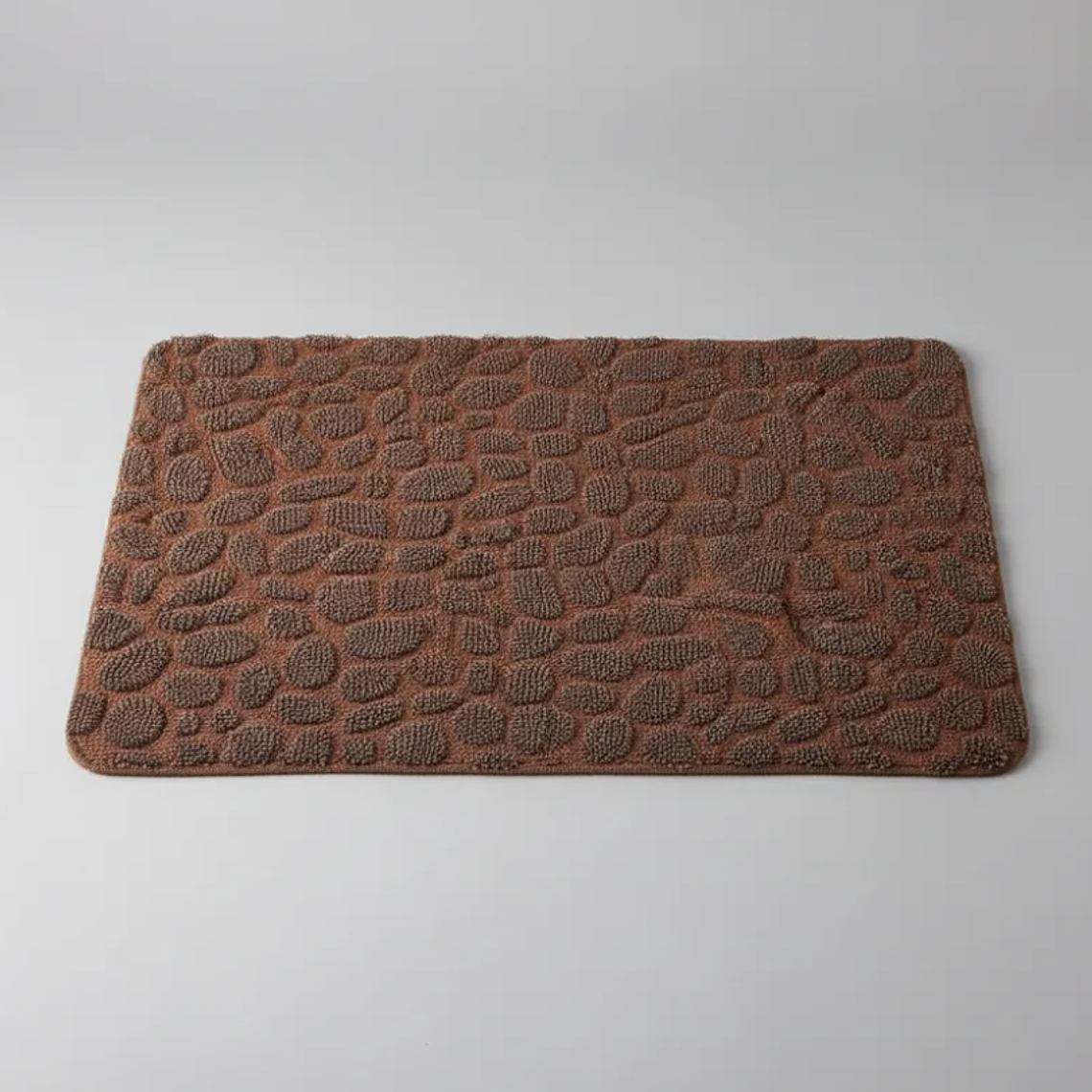 Alfombra De Baño Antideslizante Absorbente Diseño Piedra 80x50 4