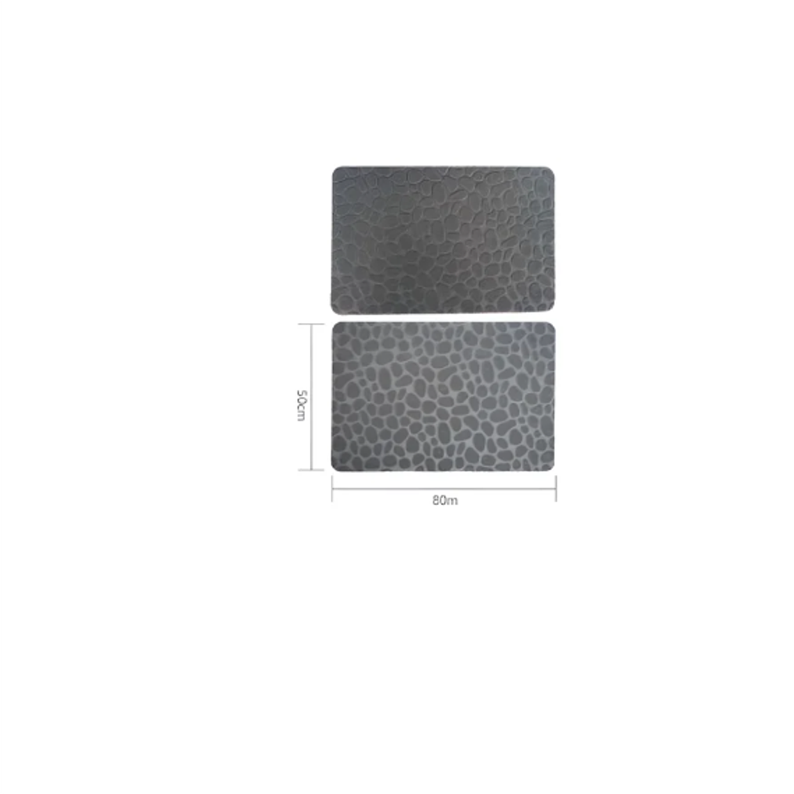 Alfombra De Baño Antideslizante Absorbente Diseño Piedra 80x50 5