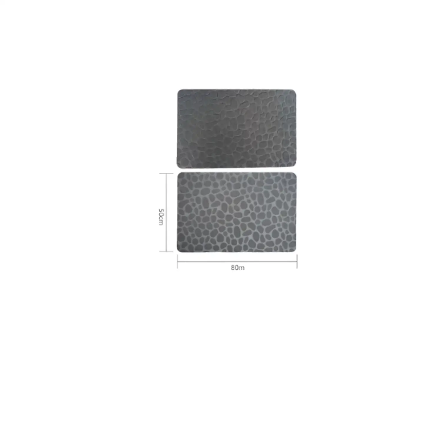 Alfombra De Baño Antideslizante Absorbente Diseño Piedra 80x50 5