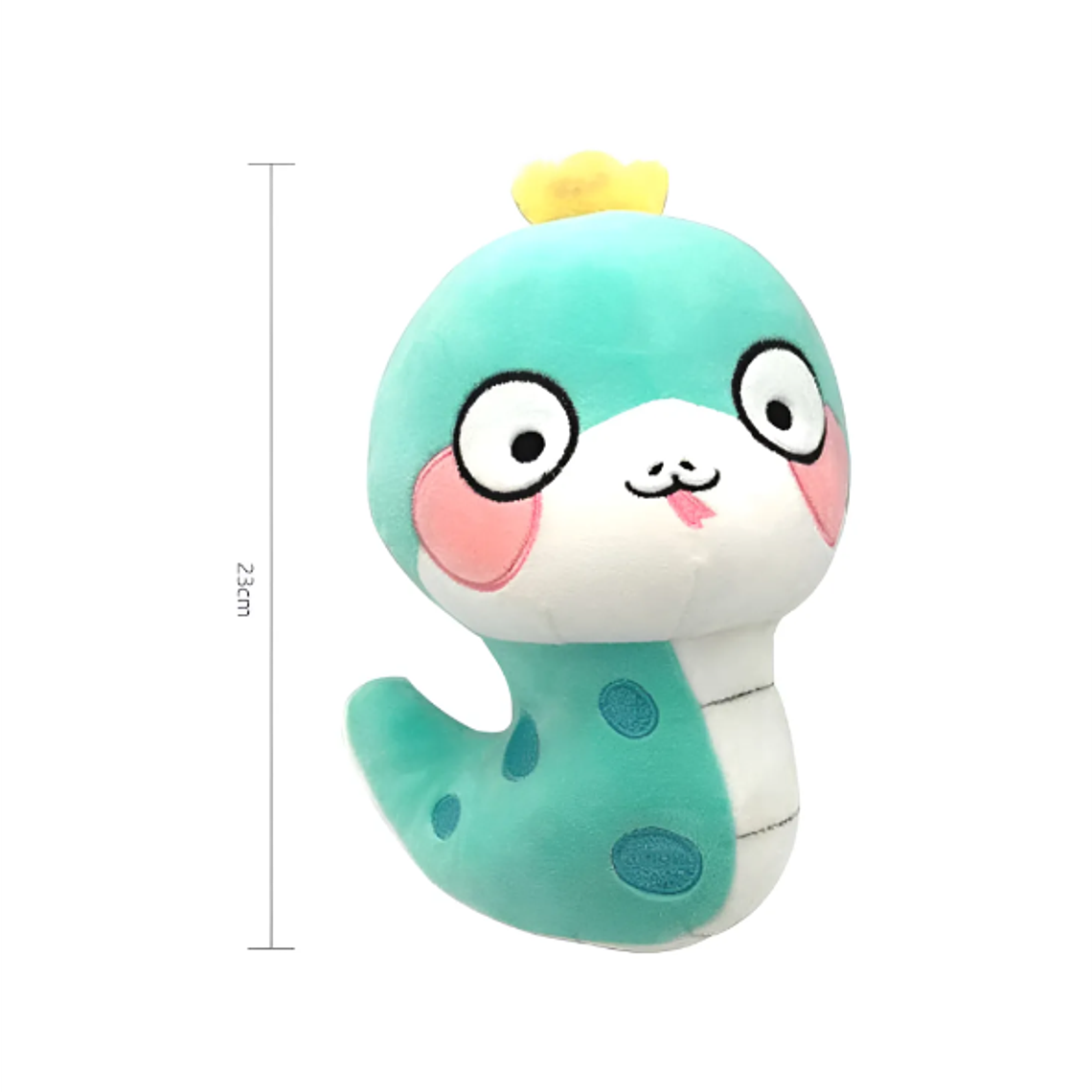 Peluche Serpiente Kawaii Con Corona Juguete Suave 23cm 3