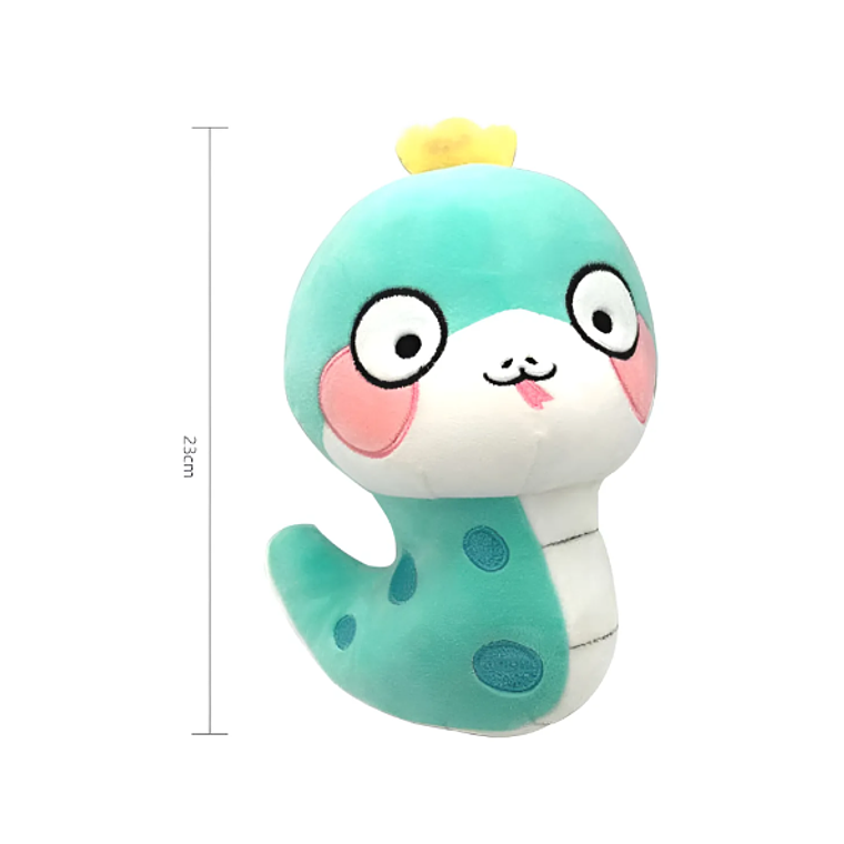 Peluche Serpiente Kawaii Con Corona Juguete Suave 23cm 3