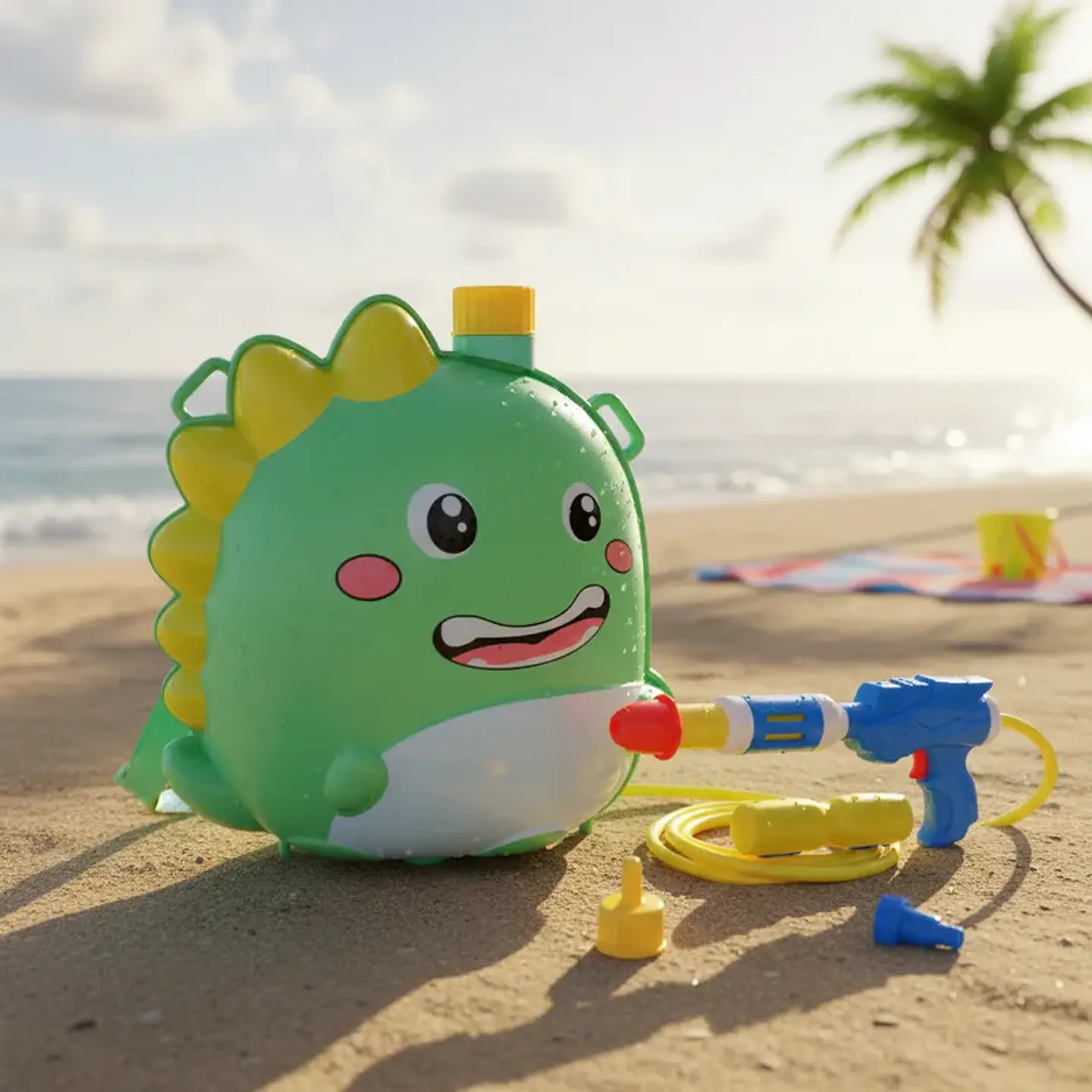 Mochila Pistola De Agua De Dinosaurio Para Niños. 1