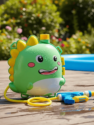 Mochila Pistola De Agua De Dinosaurio Para Niños.