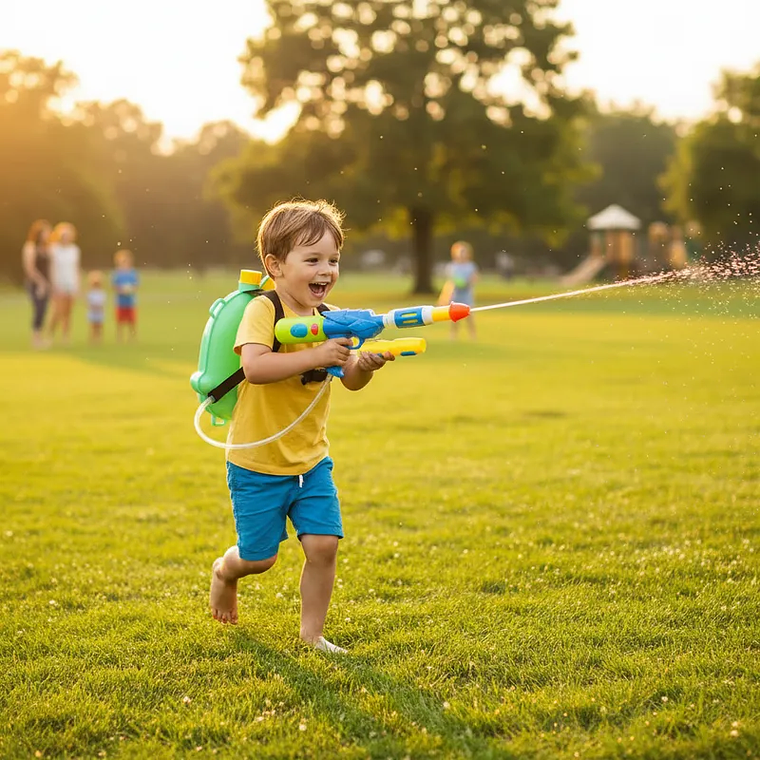 Mochila Pistola De Agua De Dinosaurio Para Niños. 3