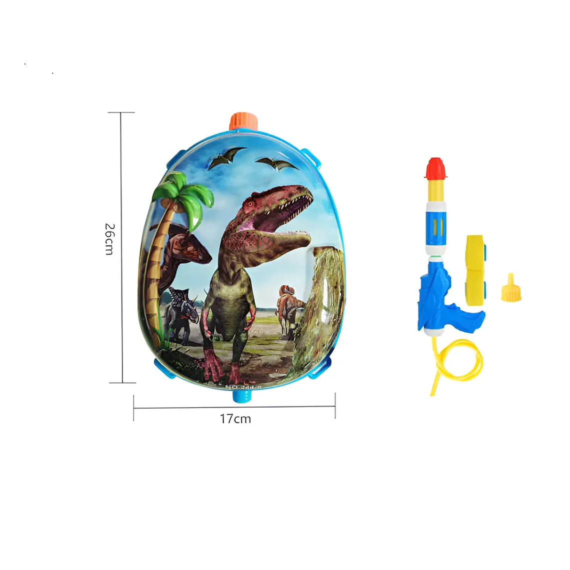 Pistola De Agua Con Mochila Diseño Dinosaurio T-rex 5