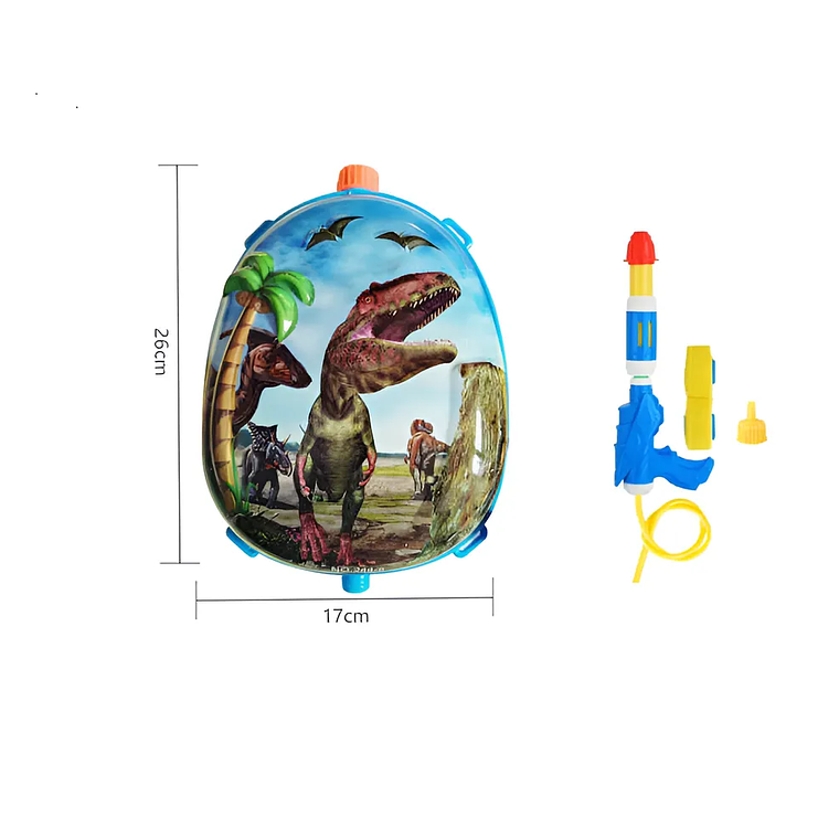 Pistola De Agua Con Mochila Diseño Dinosaurio T-rex 5
