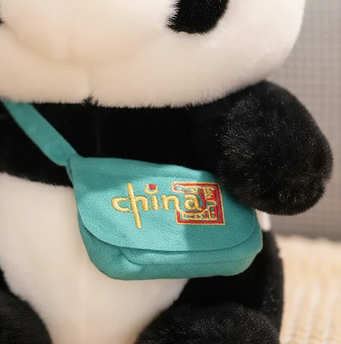 Peluche Oso Panda Kawaii con Bolso 23cm