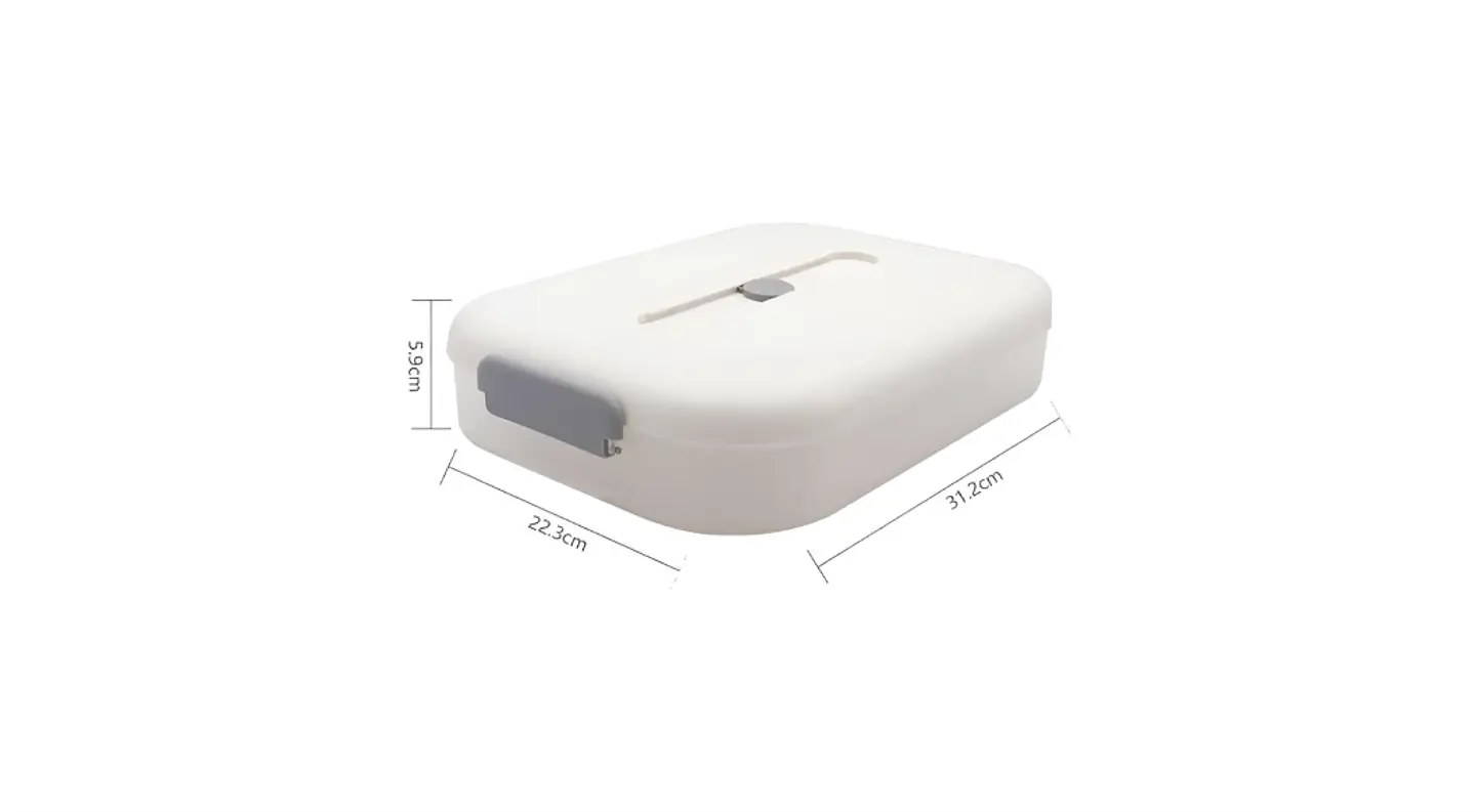 Contenedor Hermético Alimentos Organizador Refrigerador 31x22cm 3
