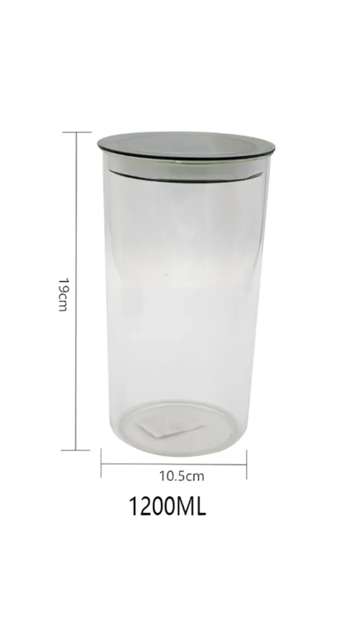 Frasco Contenedor Hermético Acrílico 1200ml Cocina Alimento 3