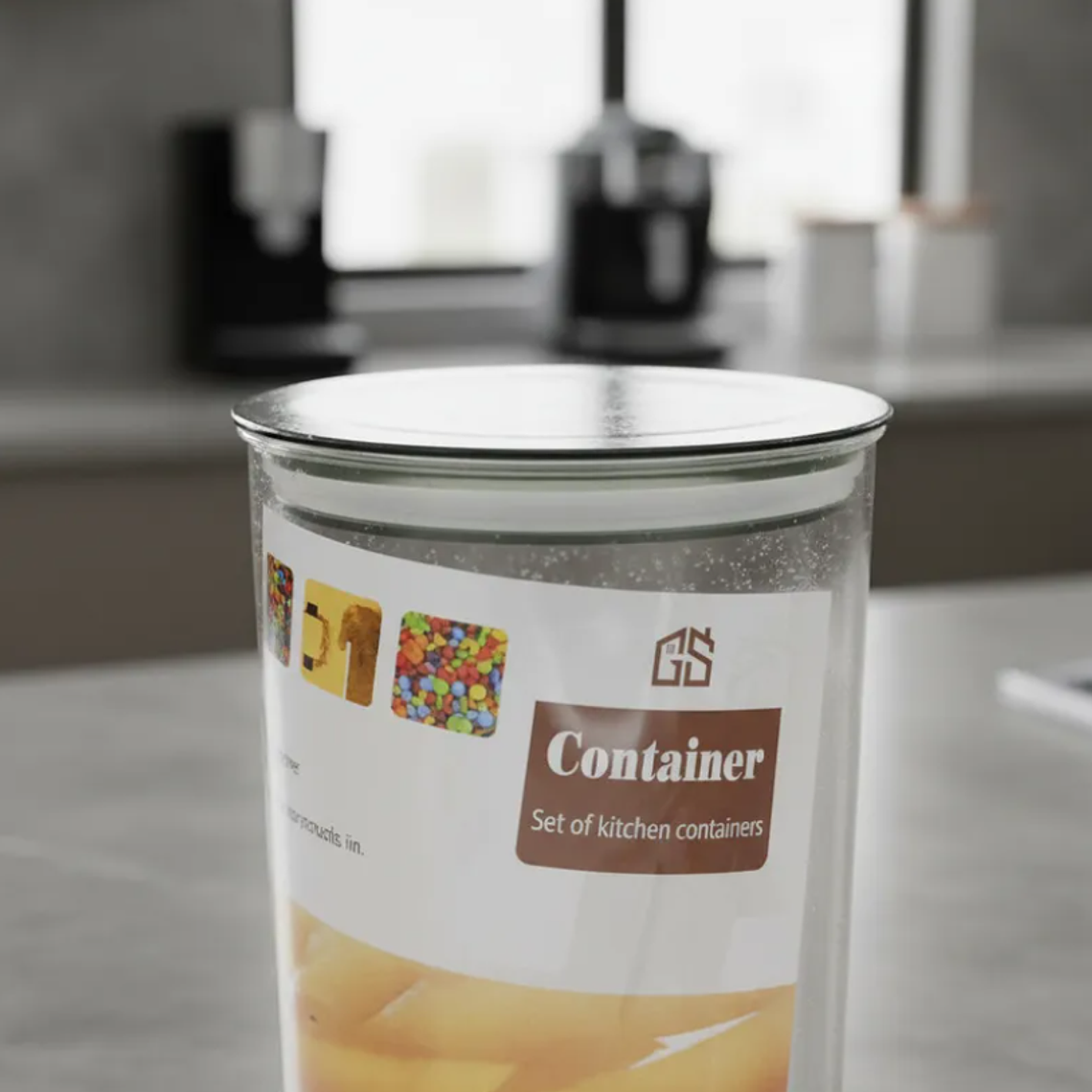 Frasco Contenedor Hermético Acrílico 1200ml Cocina Alimento 5