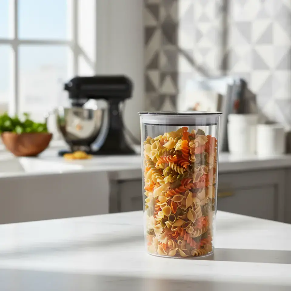 Frasco Contenedor Hermético Acrílico 1200ml Cocina Alimento 7