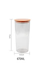 Contenedor Hermético Acrílico 670ml con Tapa Naranja - Miniatura 3