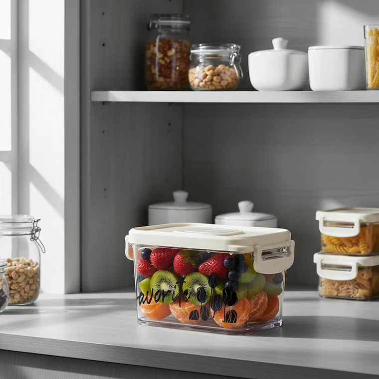 Contenedor Hermético Plástico con Tapa  1