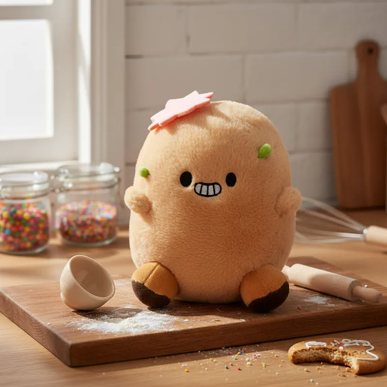 Peluche Papa Chef Kawaii con Sombrero 21cm 3