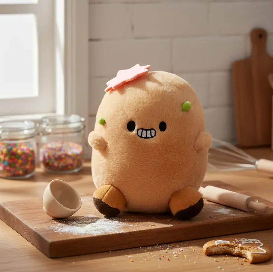 Peluche Papa Chef Kawaii con Sombrero 21cm 3