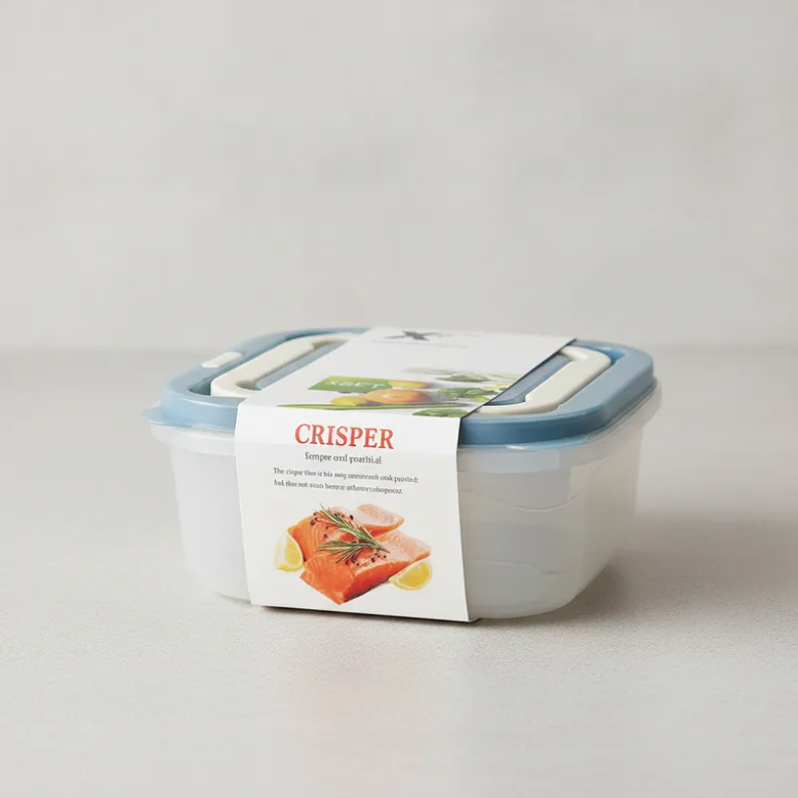 Contenedor Plástico Cuadrado 250ml con Tapa 1