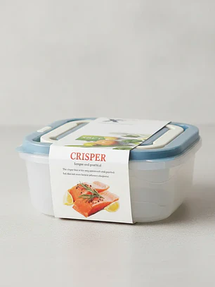 Contenedor Plástico Cuadrado 250ml con Tapa