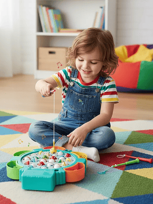 Juego De Pesca Milagrosa Musical Juguete Infantil Giratorio