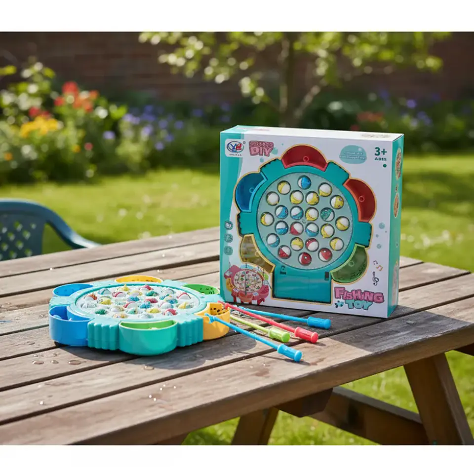 Juego De Pesca Milagrosa Musical Juguete Infantil Giratorio 1