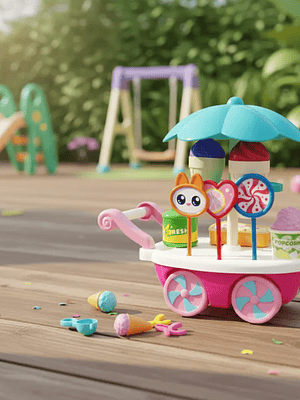 Carrito de Helados de Juguete Infantil con Accesorios