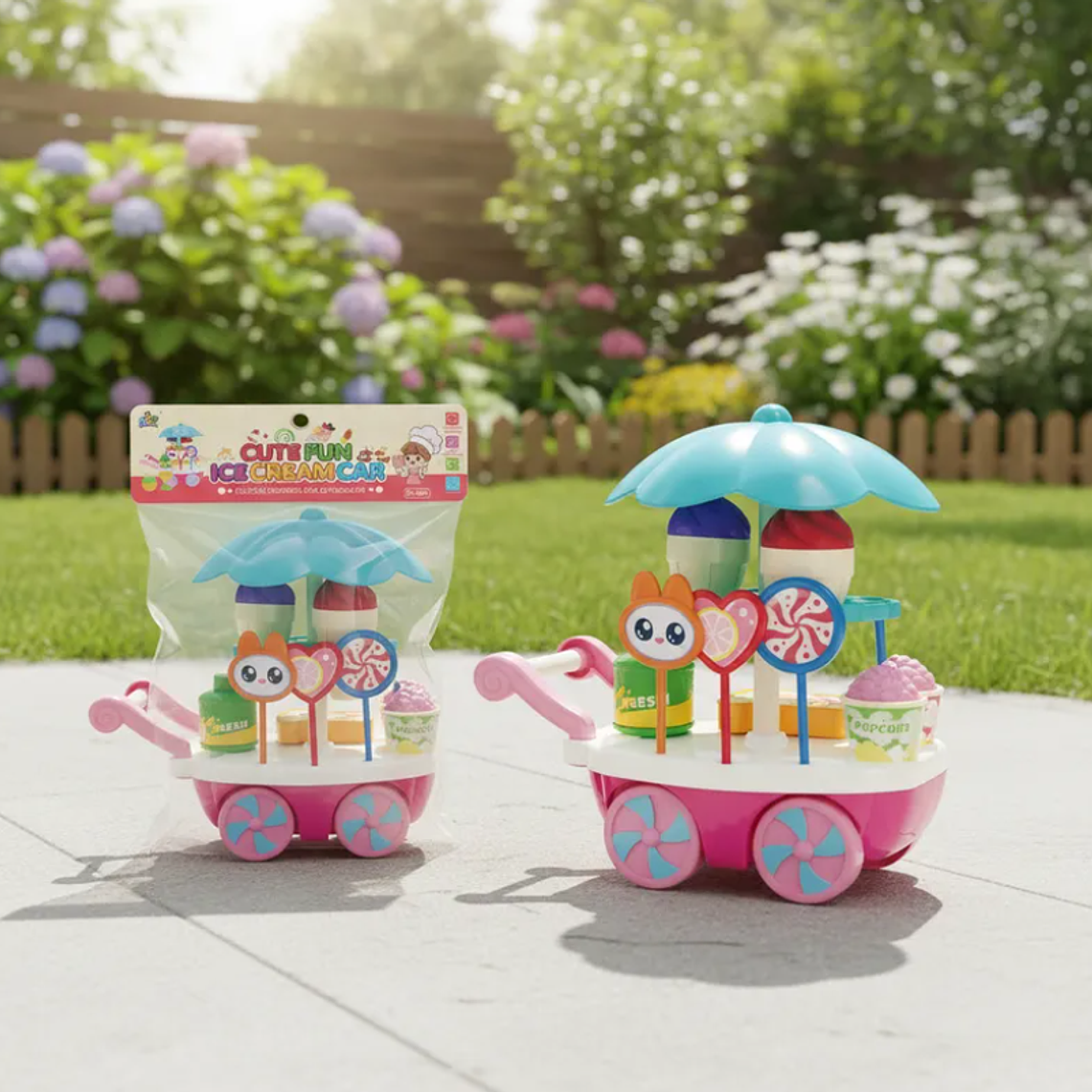 Carrito de Helados de Juguete Infantil con Accesorios 2