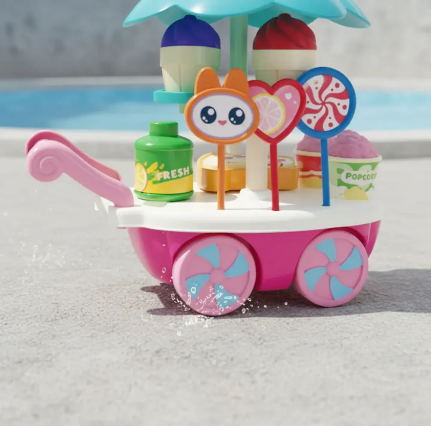 Carrito de Helados de Juguete Infantil con Accesorios 3