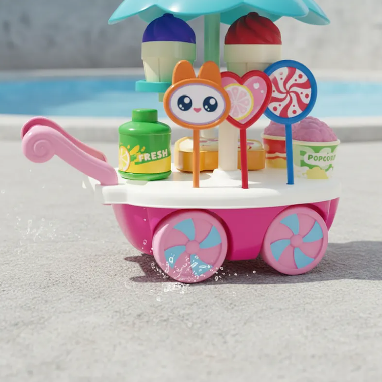 Carrito de Helados de Juguete Infantil con Accesorios 3