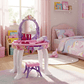 Tocador De Juguete Princesa Para Niña Con Accesorios Y Piso - Miniatura 4