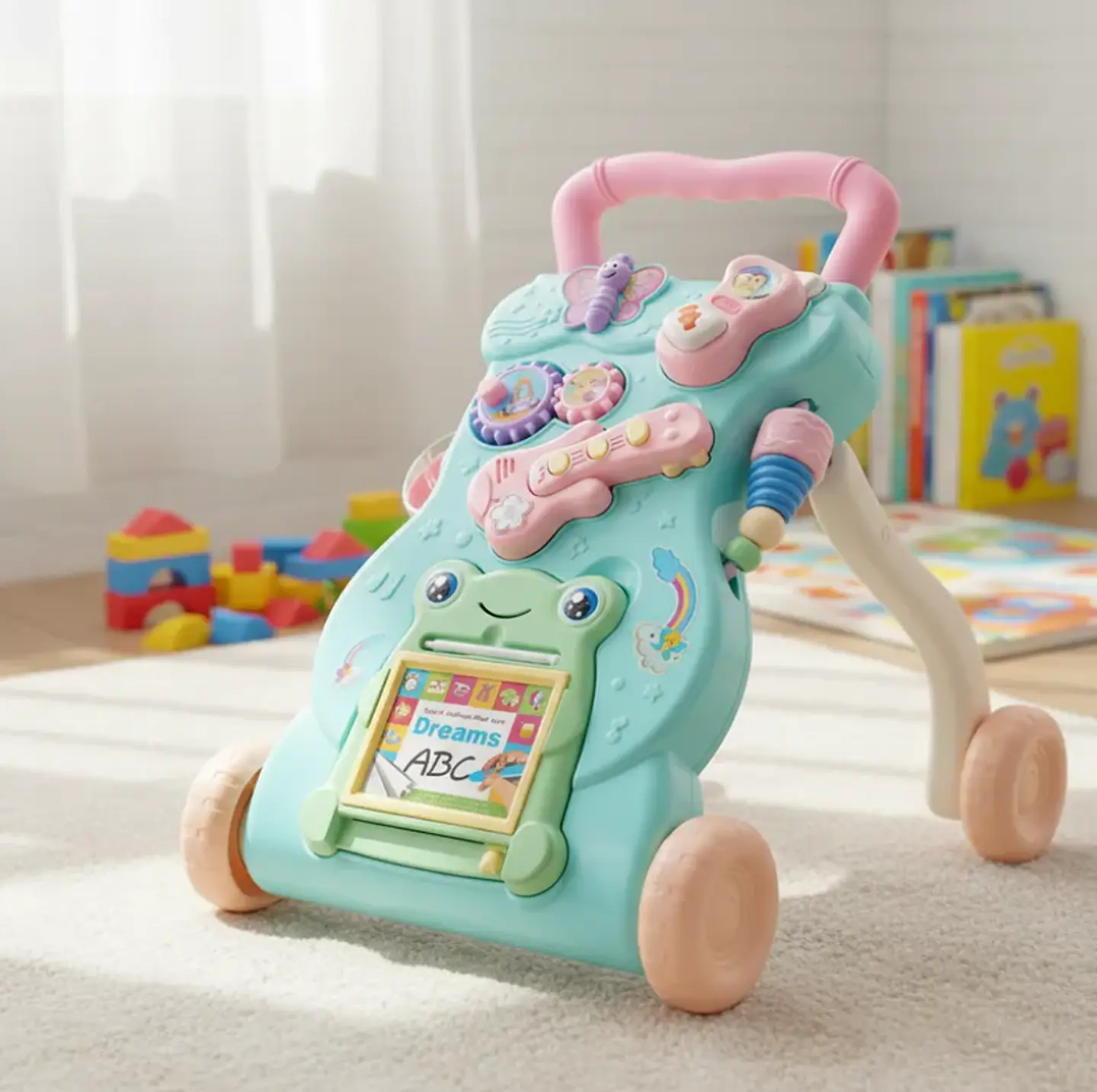 Caminador Andador Musical Interactivo Para Bebé Con Pizarra 2