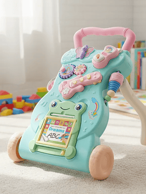 Caminador Andador Musical Interactivo Para Bebé Con Pizarra