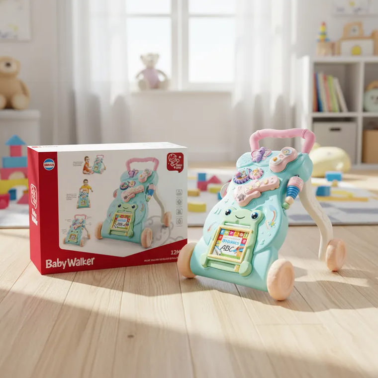 Caminador Andador Musical Interactivo Para Bebé Con Pizarra 1