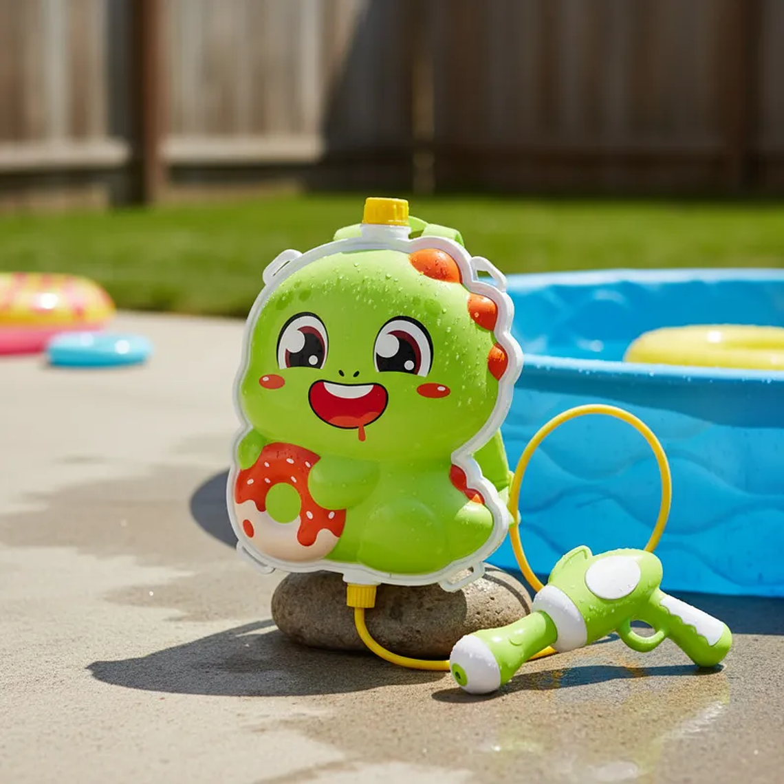 Pistola De Agua Mochila Dinosaurio Juguete Infantil 2
