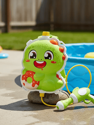 Pistola De Agua Mochila Dinosaurio Juguete Infantil