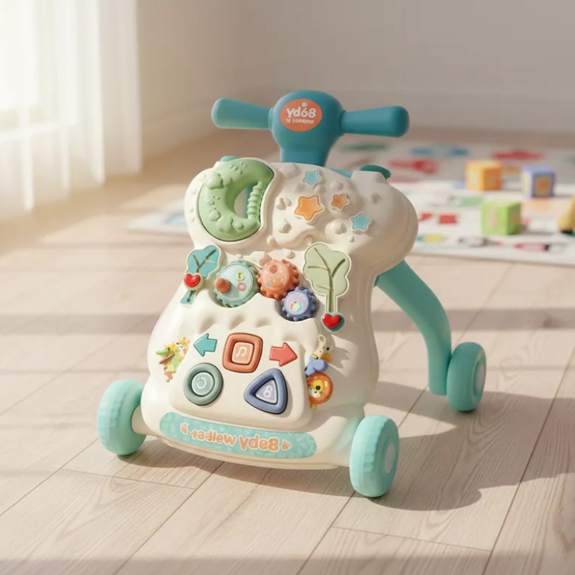 Caminador para Bebé 2 en 1 Centro de Actividades Musical 3