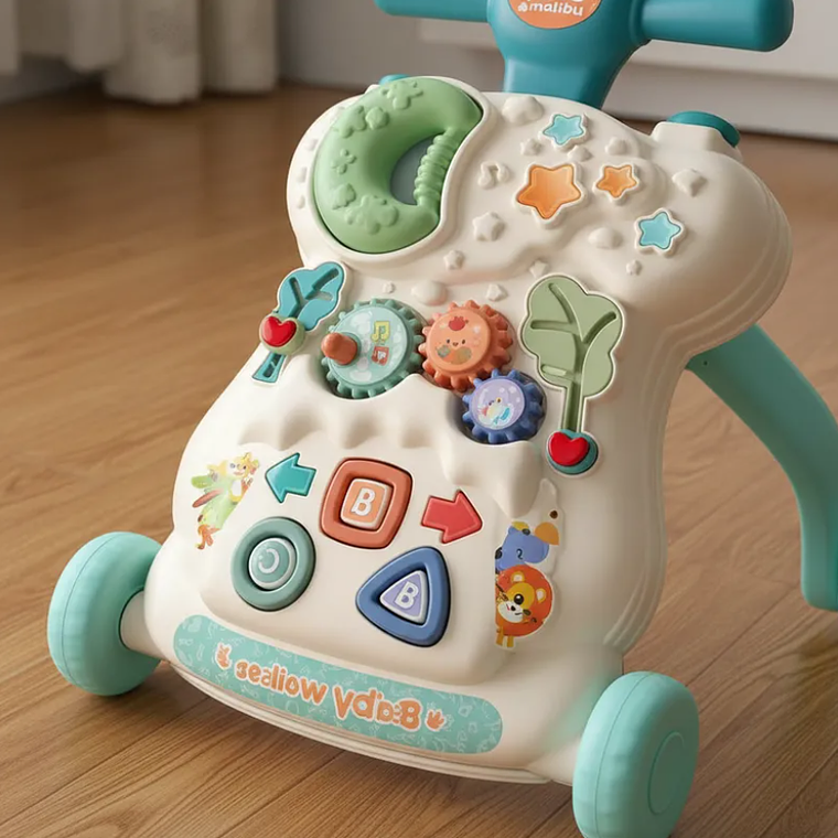 Caminador para Bebé 2 en 1 Centro de Actividades Musical 2