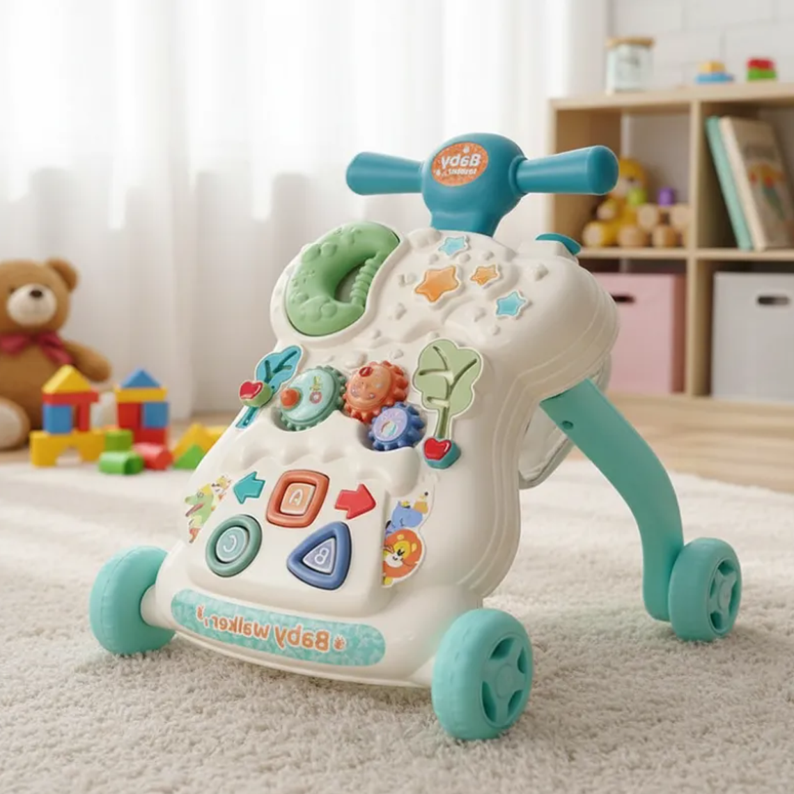 Caminador para Bebé 2 en 1 Centro de Actividades Musical 1