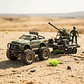 Set Juguete Camioneta Militar Con Cañón Y Soldado 42cm - Miniatura 4
