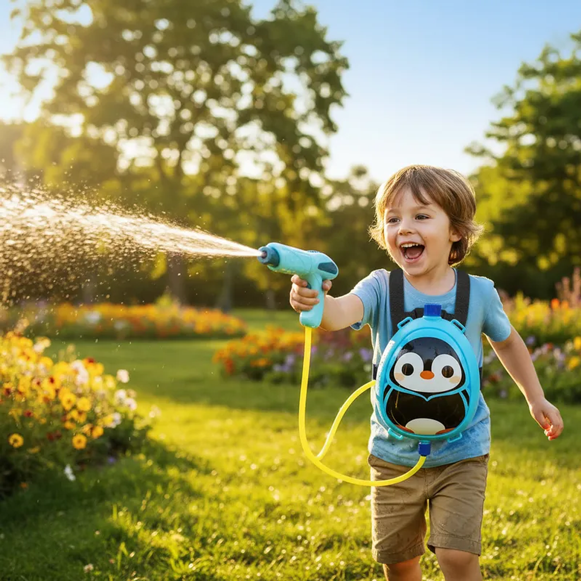Pistola De Agua Mochila Diseños Varios Para Niños Y Niñas 2