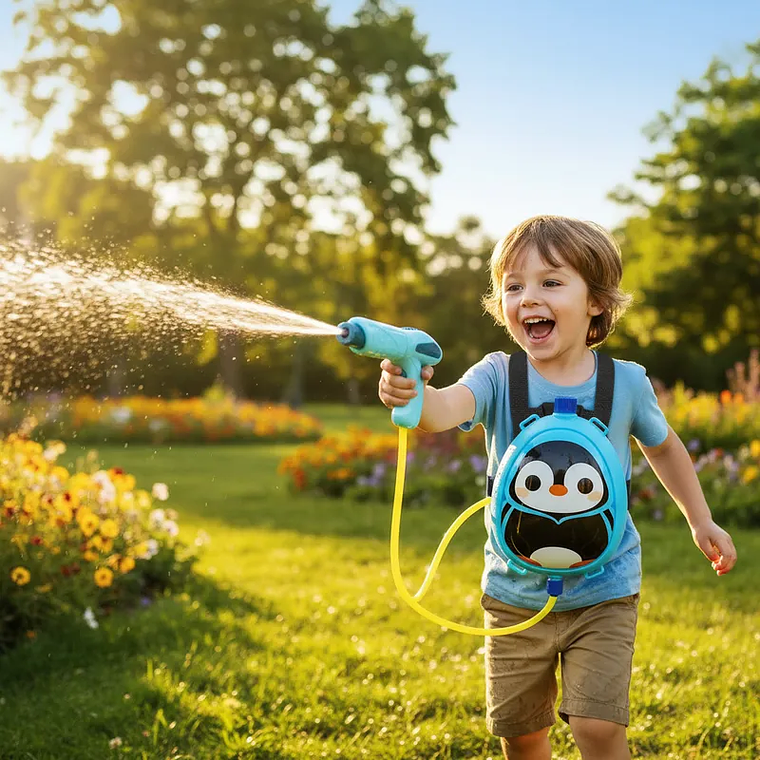 Pistola De Agua Mochila Diseños Varios Para Niños Y Niñas 2