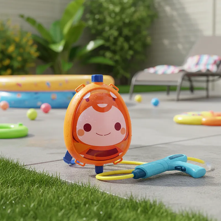 Pistola De Agua Mochila Diseños Varios Para Niños Y Niñas 11