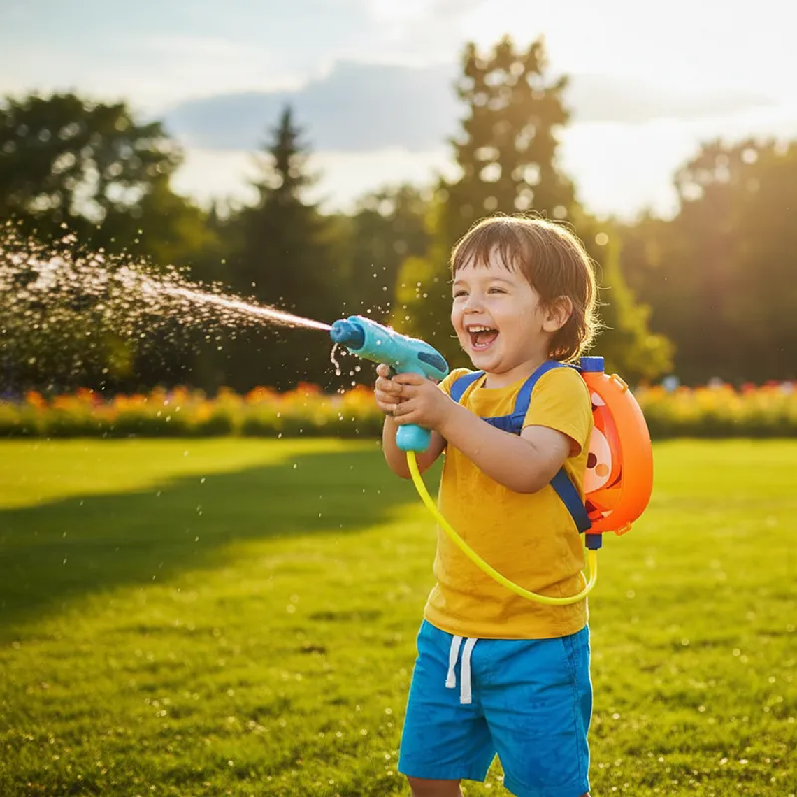 Pistola De Agua Mochila Diseños Varios Para Niños Y Niñas 14