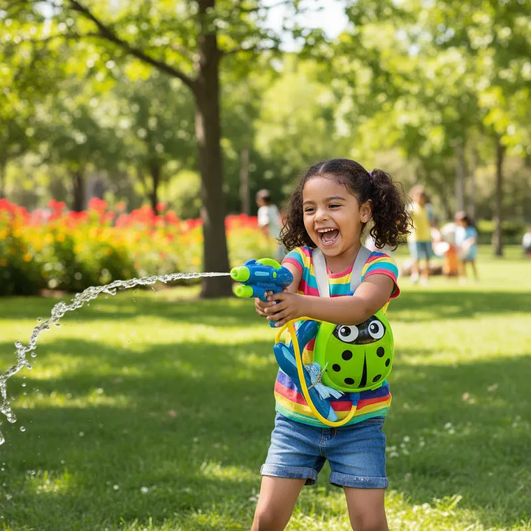 Pistola De Agua Mochila Diseños Varios Para Niños Y Niñas 18