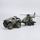 Set Juguete Militar Camioneta Y Helicóptero De Combate 45cm - Miniatura 2