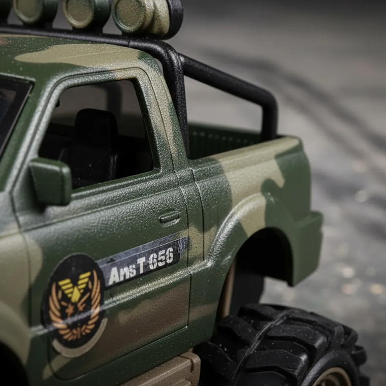 Set Juguete Militar Camioneta Y Helicóptero De Combate 45cm 3