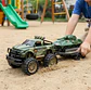 Set Juguete Camioneta Militar Con Tanque Y Remolque 45cm - Miniatura 1