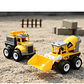 Set 2 Camiones De Construcción Juguete Grúa Y Betonera Niños - Miniatura 5