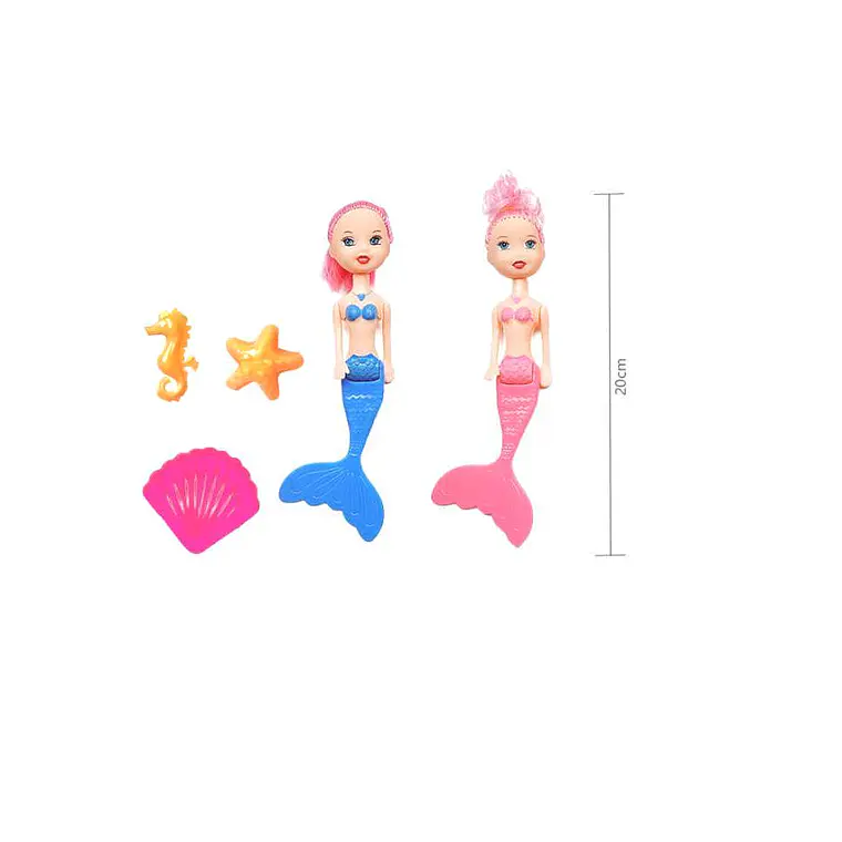  Muñecas Sirenas Juguete Para Niñas Con Accesorios 20cm 4