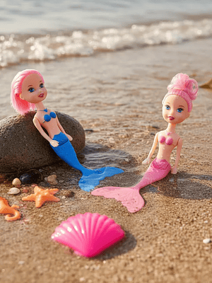  Muñecas Sirenas Juguete Para Niñas Con Accesorios 20cm