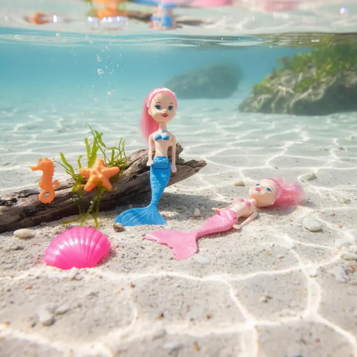  Muñecas Sirenas Juguete Para Niñas Con Accesorios 20cm 3