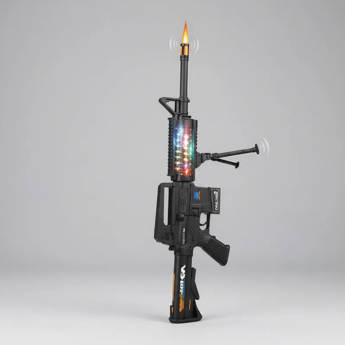 Rifle Metralleta De Juguete M4A1 Con Luz, Sonido Y Trípode 2